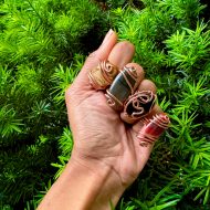 Chunky crystal rings Ready to ship