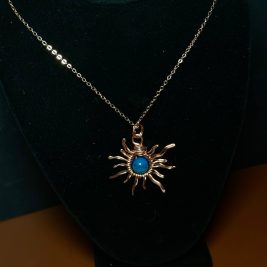 Copper Agate Sun Pendant