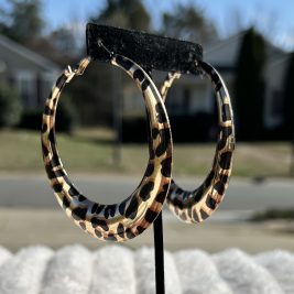 Untamed Cheetah Chic Hoops