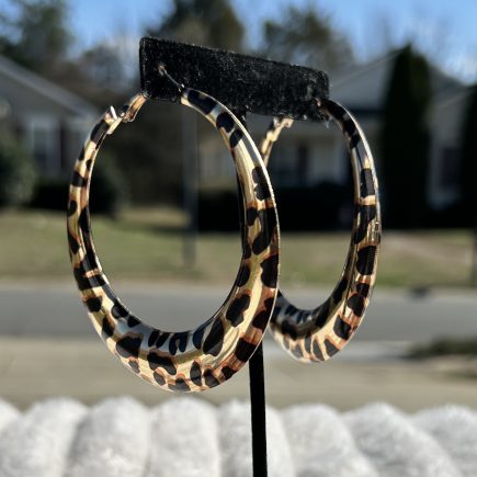 Untamed Cheetah Chic Hoops