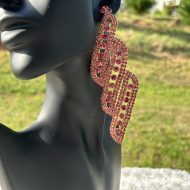 Blush Blaze Drape Earrings