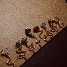 Crystal copper nose cuffs