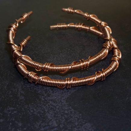 Coil copper cuff