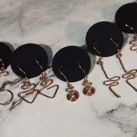 Copper earrings (Mini)