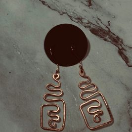 Copper earrings