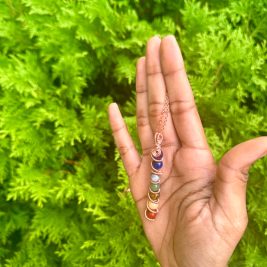 Copper Wire Chakra Necklace