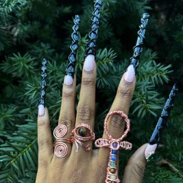 Chakra Ankh ring
