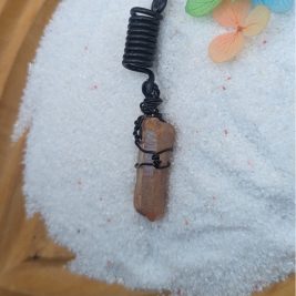 Raw Titanium Quartz Loc Jewel