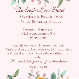 Self-Love Reset: 3-Session Offer