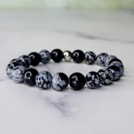 Snowflake Obsidian Wrist Wear