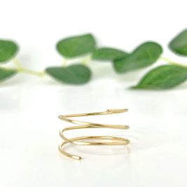 Gold Spiral Toe Ring