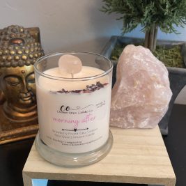 Morning After Candle - Rose Quartz - Strawberry Pound Cake Scented
