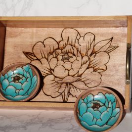 Blue Lotus Tray Set