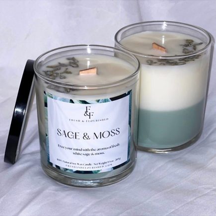 Sage & Moss 9.5oz Soy Wax Candle