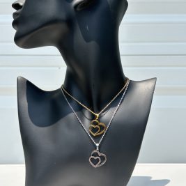 Twin Flame Heart Necklace