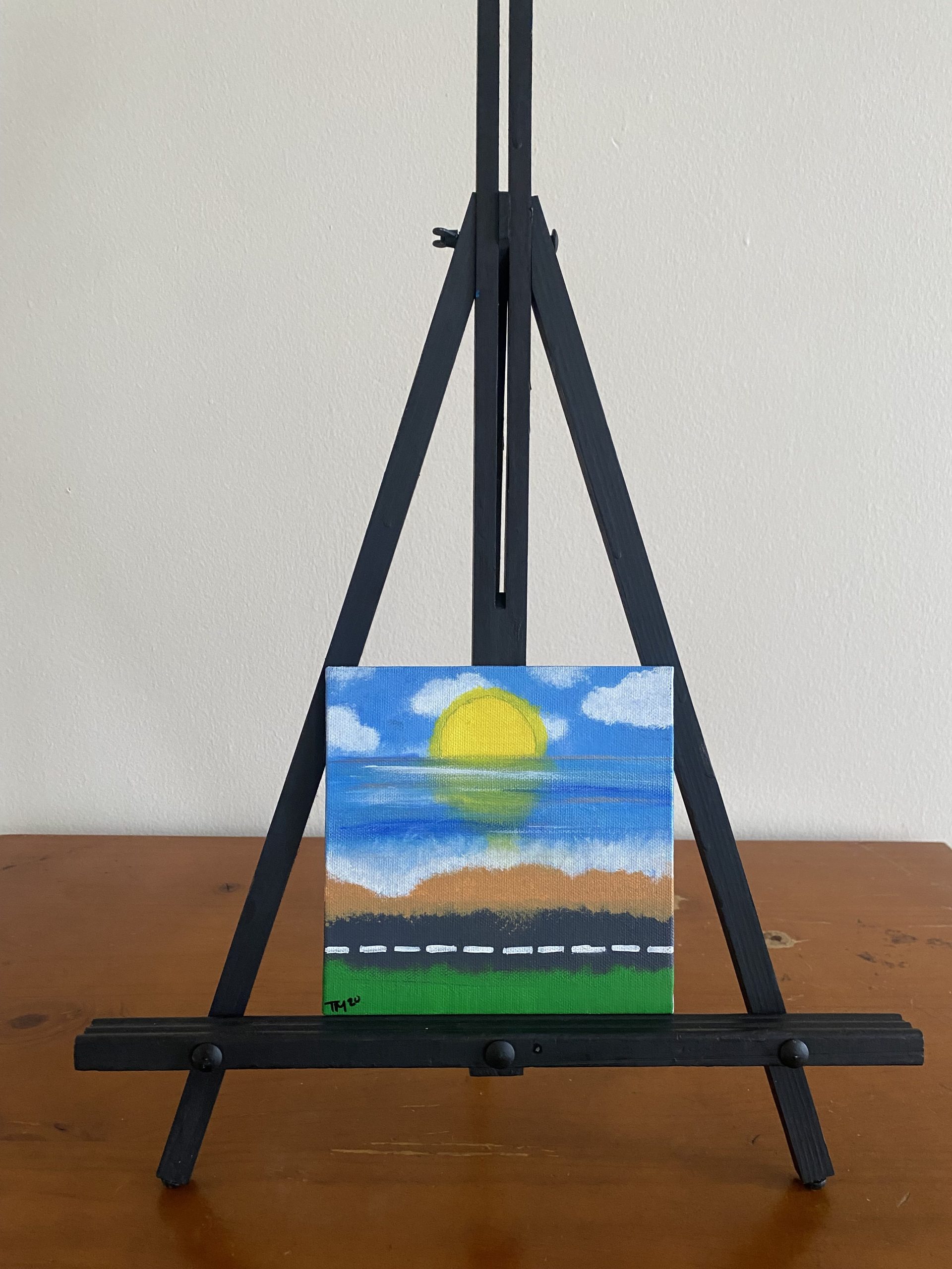 Where I Rather Be - Art, Handmade Art, Prints / Wall Art - #acrylicpainting, #smallbusiness, beach, dmvarea, dmvartist, featured art, sunset