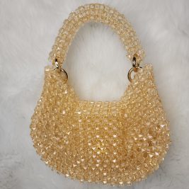 Chic gold beaded purse