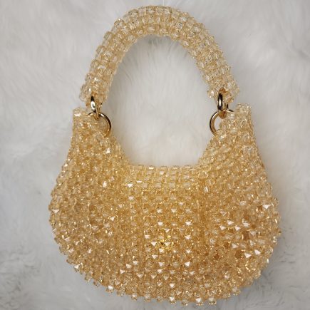 Chic gold beaded purse