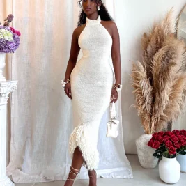 Francesca Halter Fringe Dress