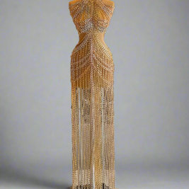 Chain Maxi Dress Big Links (Ready to Ship)