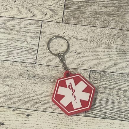 3D Printed NFC Medical Alert Keychain