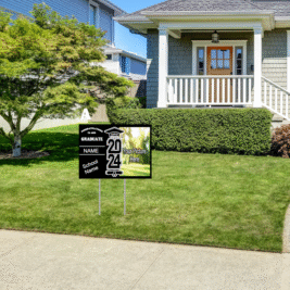 Yard signs w/metal stake