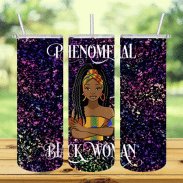 Black Woman Tumbler