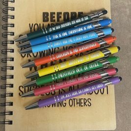 Barely Employed: A Sarcastic Pen Set
