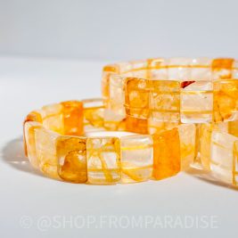 Golden Healer Crystal Soft Bangle