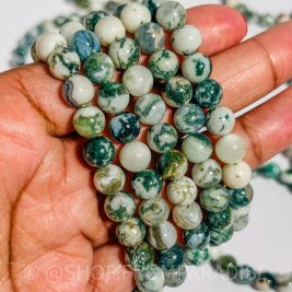 Tree Agate Crystal Stretch Bracelet