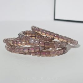 Purple Chalcedony Crystal Stretch Bracelet