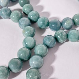 Blue Water Jade Crystal Bead Bracelet