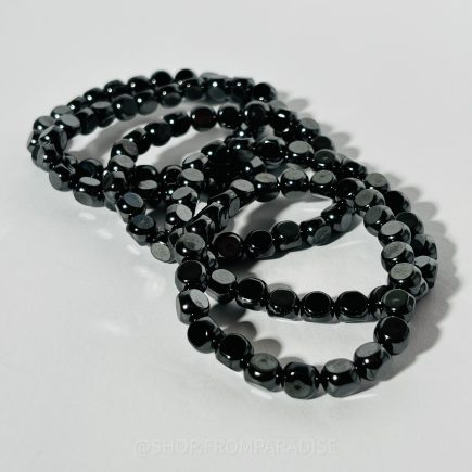 Hematite Crystal Stretch Bracelet