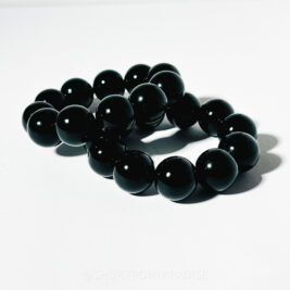 Black Obsidian Crystal Stretch Bracelet