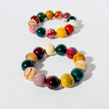 Mookaite Chunky Crystal Stretch Bracelet