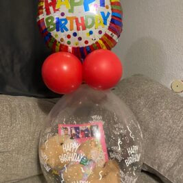 Birthday Balloon w/Foil