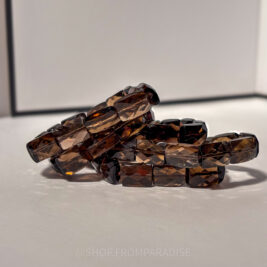 Smokey Quartz Faceted Crystal Bracelet