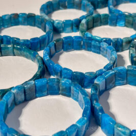 Blue Apatite Crystal Bangle