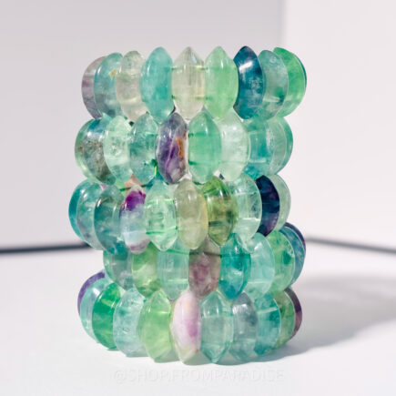 Green Fluorite Crystal Bangle