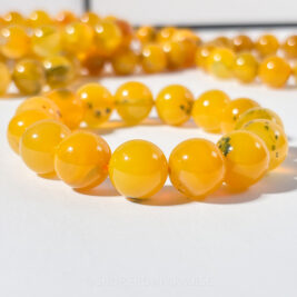 Yellow Agate Crystal Stretch Bracelet