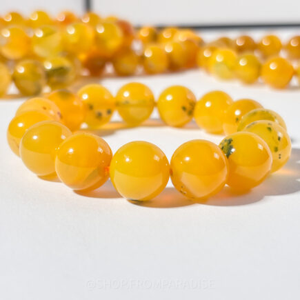 Yellow Agate Crystal Stretch Bracelet