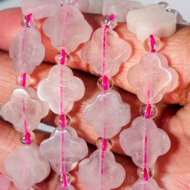 Rose Quartz Clove Motif Bracelet