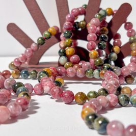 Tourmaline + Unicorn Stone Crystal Bracelet