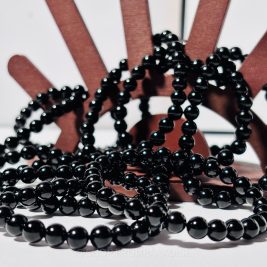 Black Tourmaline Bead Bracelet