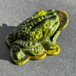 Money Frog Green Jade Statue