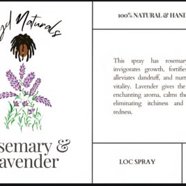 Rosemary and Lavender leave-in conditioner spray