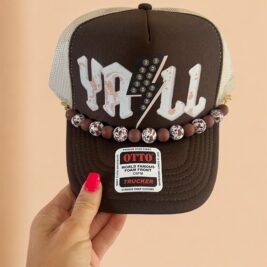 Cow print Ya’ll Trucker Hat