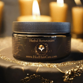 All Natural Herbal Infused Buttercream For Beard and Managing Hair | 8oz Shea Butter | Rose Hydrosol | Aloe Vera Cream