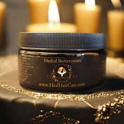 All Natural Herbal Infused Buttercream For Beard and Managing Hair | 8oz Shea Butter | Rose Hydrosol | Aloe Vera Cream
