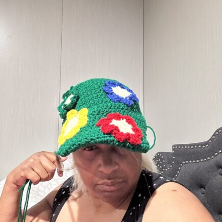 Crochet baseball cap